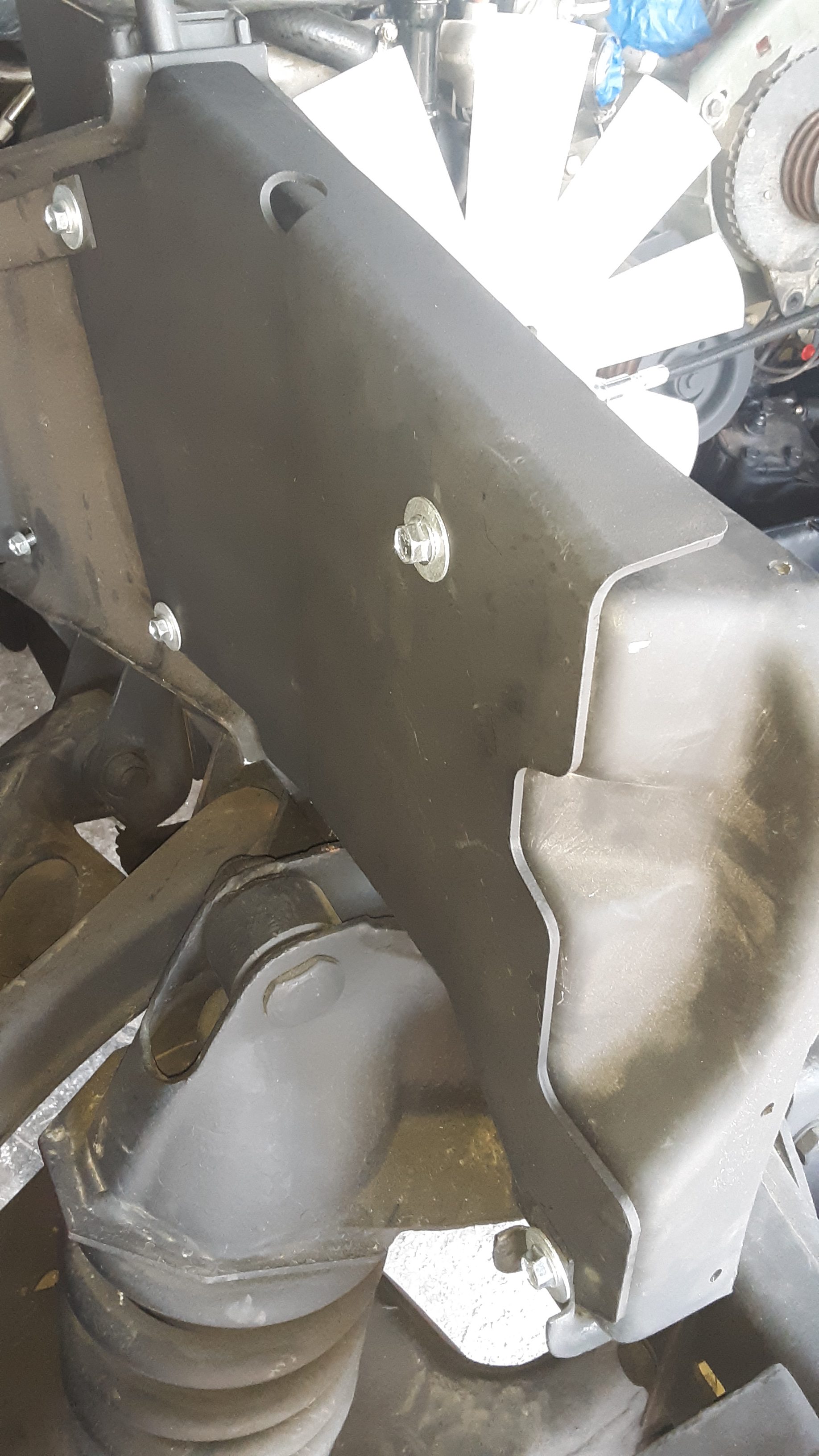 Install Supplemental Armor on Splash Shields HMMWV Systems