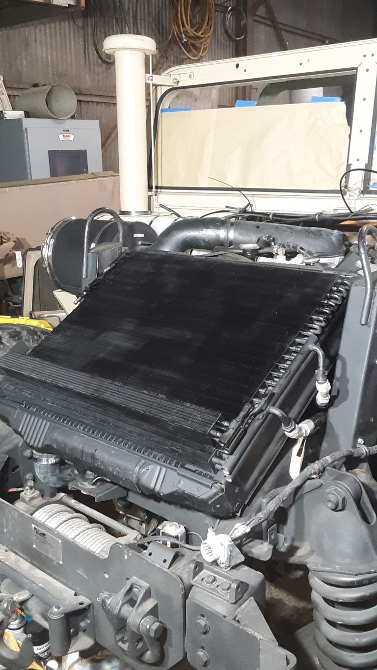 Installation of Cooling Stack HMMWV Systems
